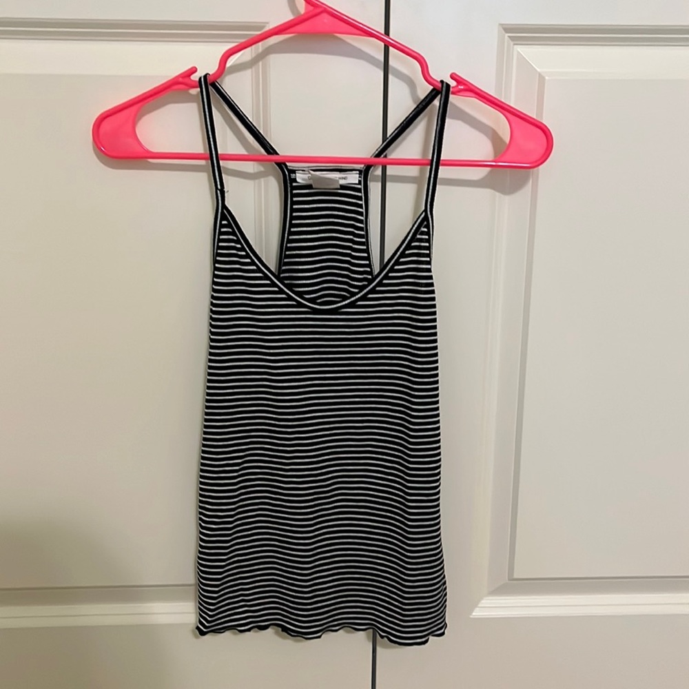 striped and cropped tank top